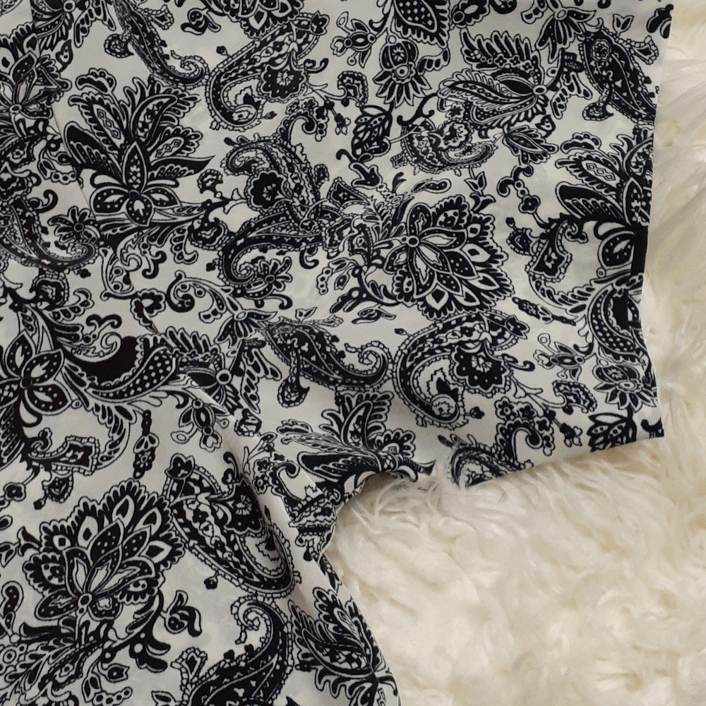 Oscar de la Renta Vintage Short Sleeve Top Size 16 - Picture 5 of 8